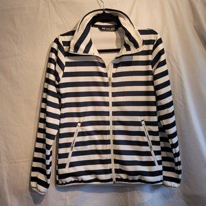 Helly Hansen Women's zip up- Size medium/ Navy and white stripes